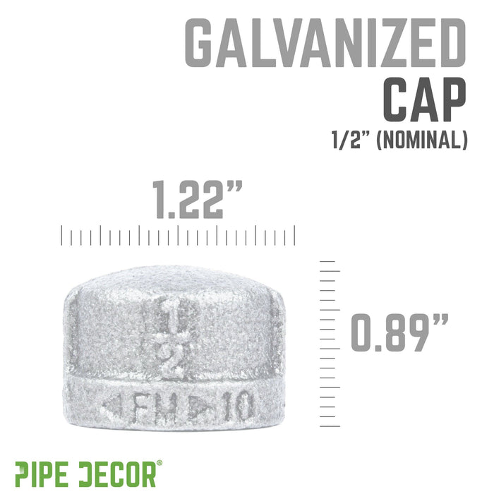 1/2 in. Galvanized Iron Cap