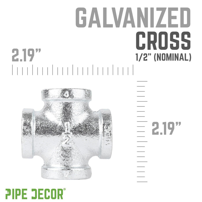 1/2 in. Galvanized Iron Cross