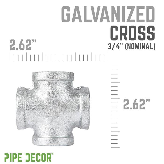 3/4 in. Galvanized Iron Cross