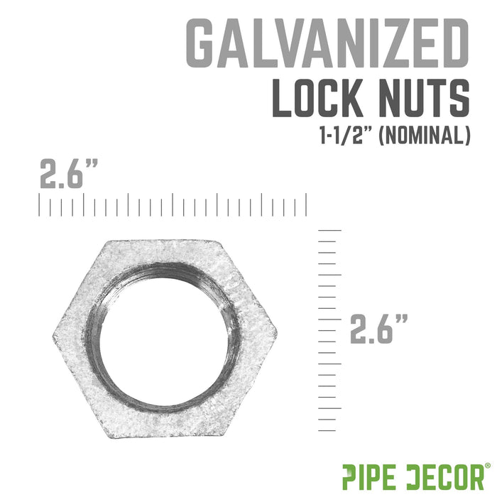 1 1/2 in. Galvanized Iron Locknut