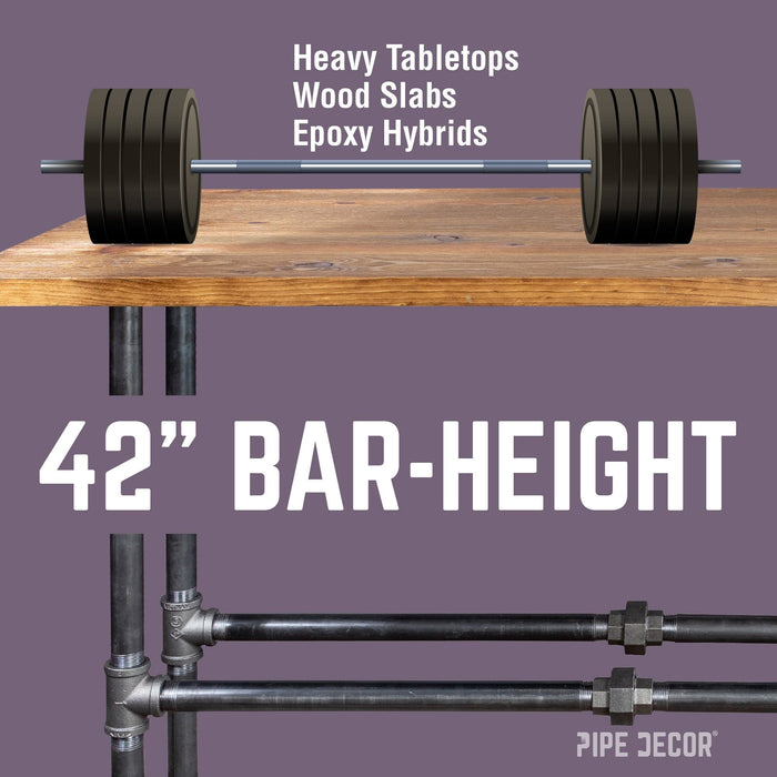 Bridge Bar Height Pipe Table Legs