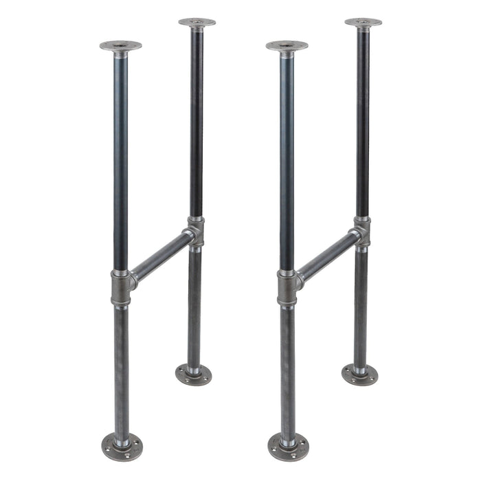 H-Leg Bar Height Pipe Table Legs (Set of 2)
