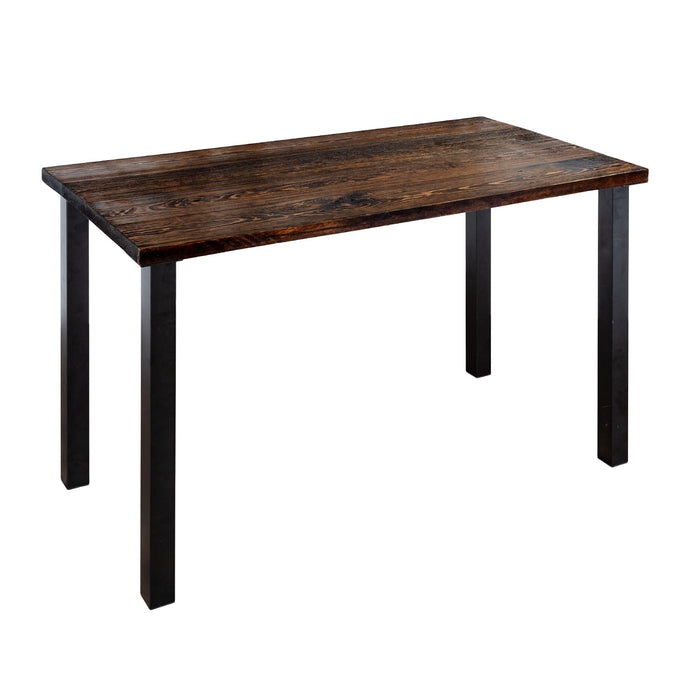Skyline Boulder Black Solid Wood Desk with 28 in. High-Rise Legs