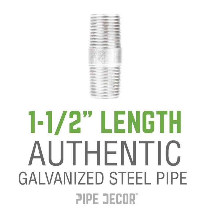 1/2 in. x 1 1/2 in. Galvanized Steel Nipple