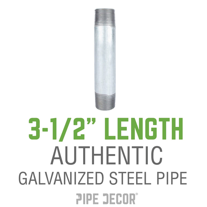 1/2 in. x 3 1/2 in. Galvanized Steel Nipple