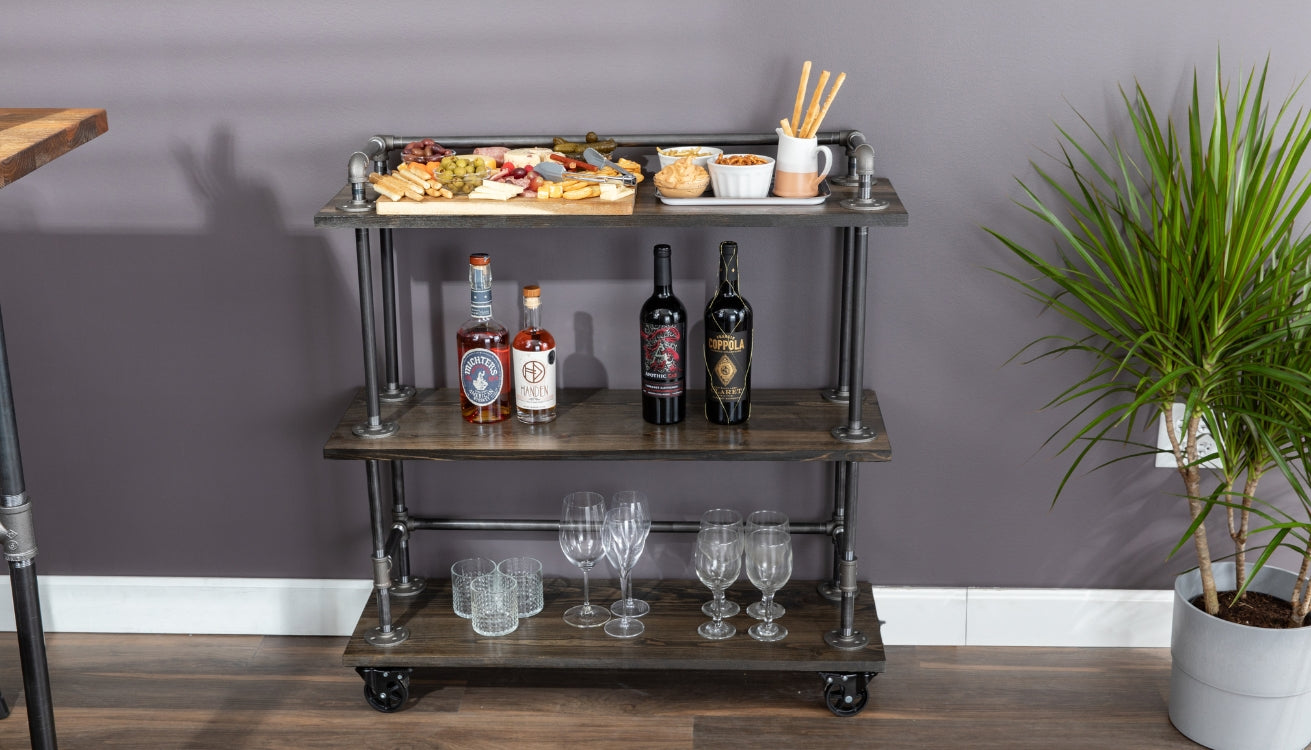 7 Ways to Style Your Holiday Bar Cart with PIPE DECOR®