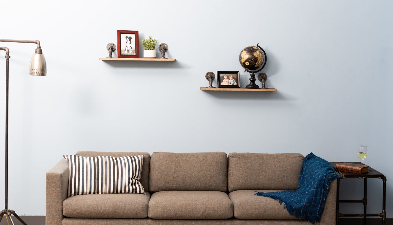 The Rule of Three: How Designers Use It to Style Pipe Shelves Perfectly