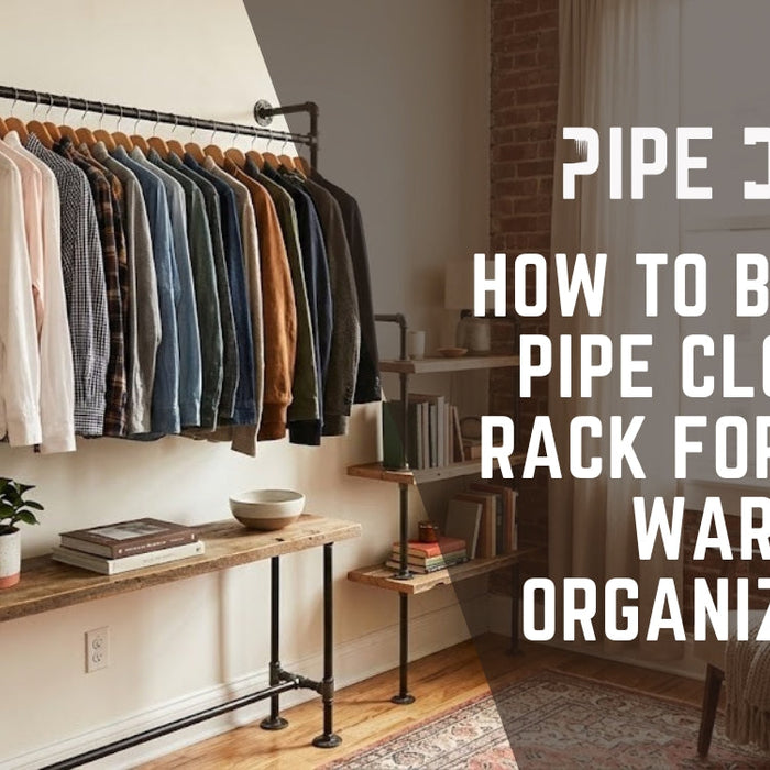 How to Build a Pipe Clothing Rack for Fall Wardrobe Organization