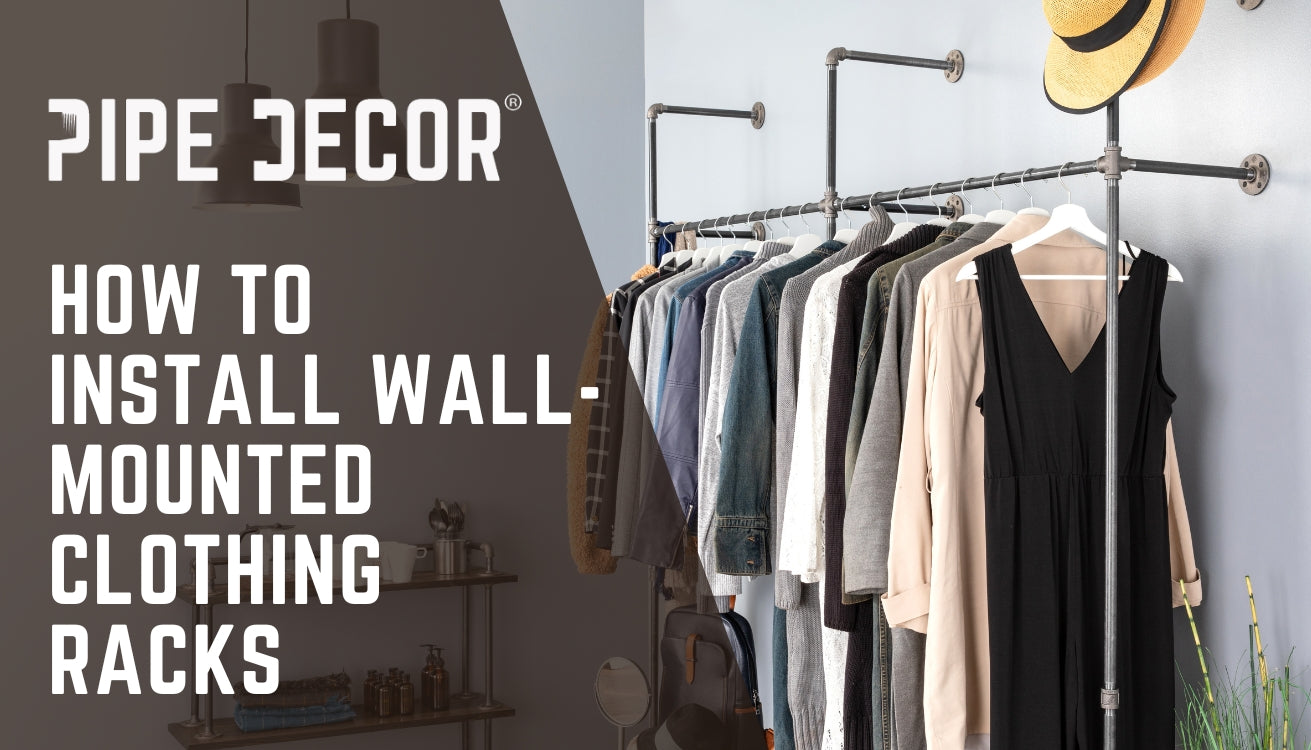 How to Install Wall-Mounted Clothing Racks