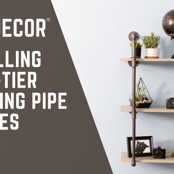 Installing Multi-Tier Floating Pipe Shelves