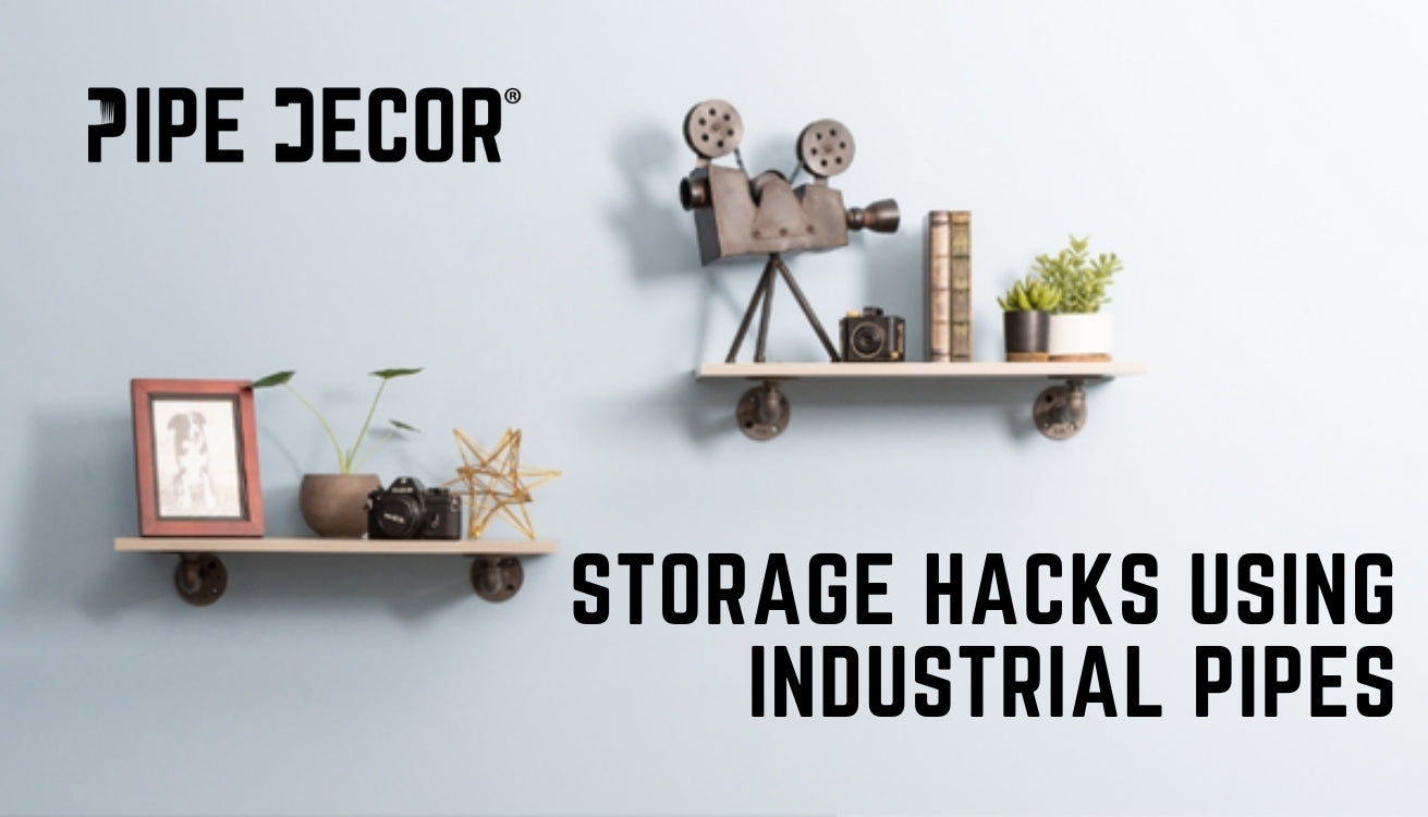 Small Space Storage Hacks Using Industrial Pipes