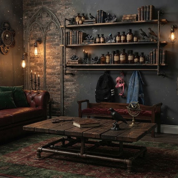 Gothic Industrial: Styling Black Iron Pipe for Fall