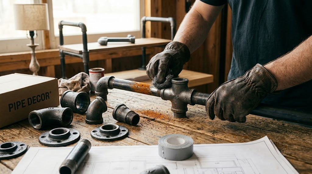Preventing Rust on Pipe Furniture Through Winter