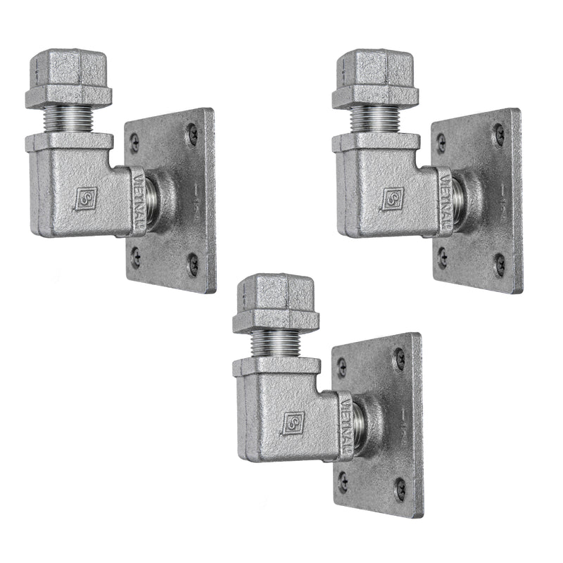 Kit de crochets muraux coudés carrés à 90 degrés (lot de 3)