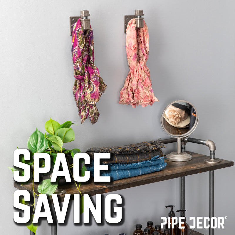 Kit de crochets muraux coudés carrés à 90 degrés (lot de 3)