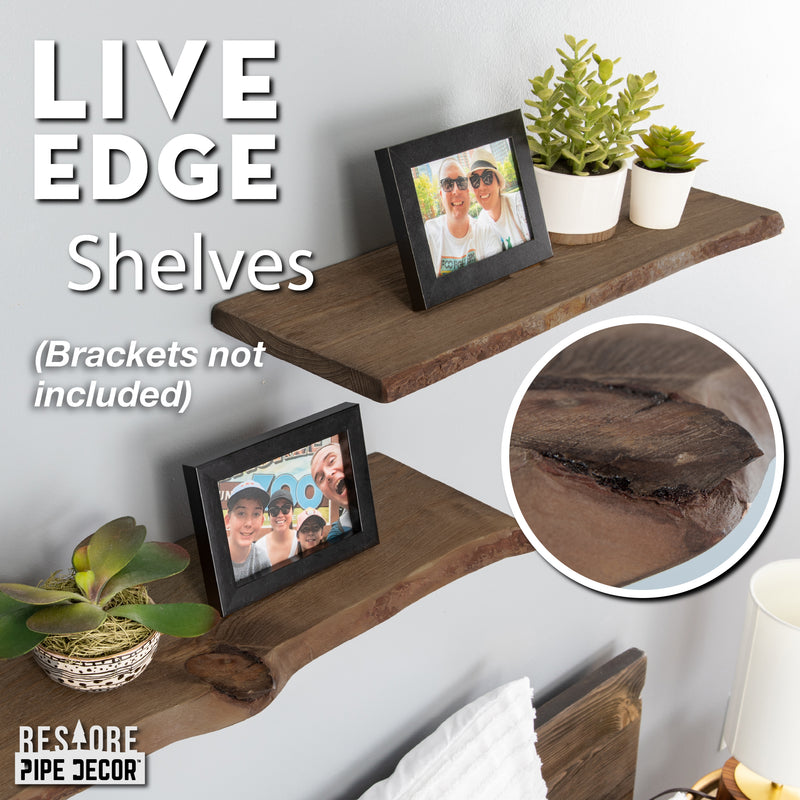 Étagère en bois brun Restore Trail de 24 po (bois seulement)