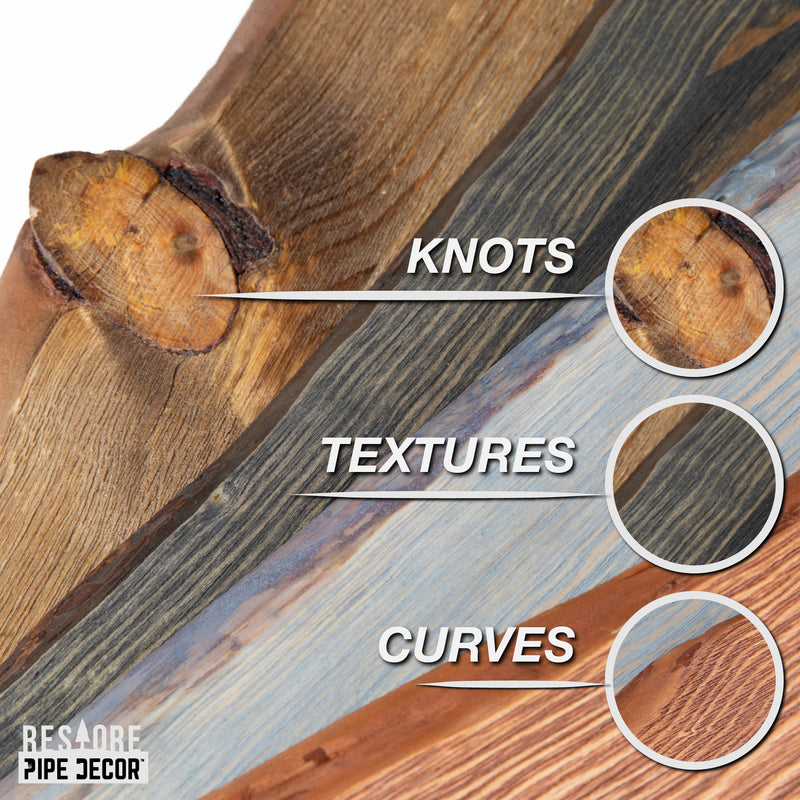 Étagère en bois brun Restore Trail de 24 po (bois seulement)