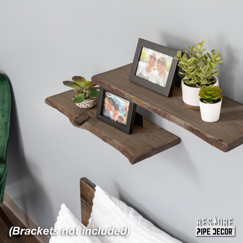 Étagère en bois brun Restore Trail de 24 po (bois seulement)