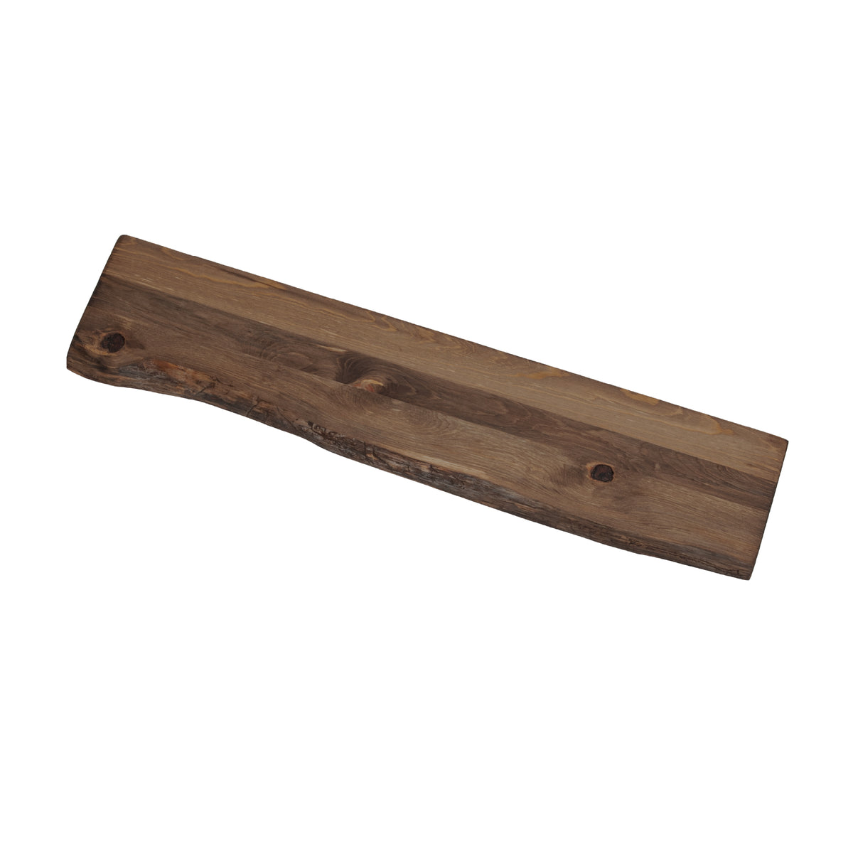 wood iron shelf 440*1200*300〈ブラウン〉 RESTORE Trail Brown 36 in. Live Edge Wood Shelf (Wood Only) — PIPE