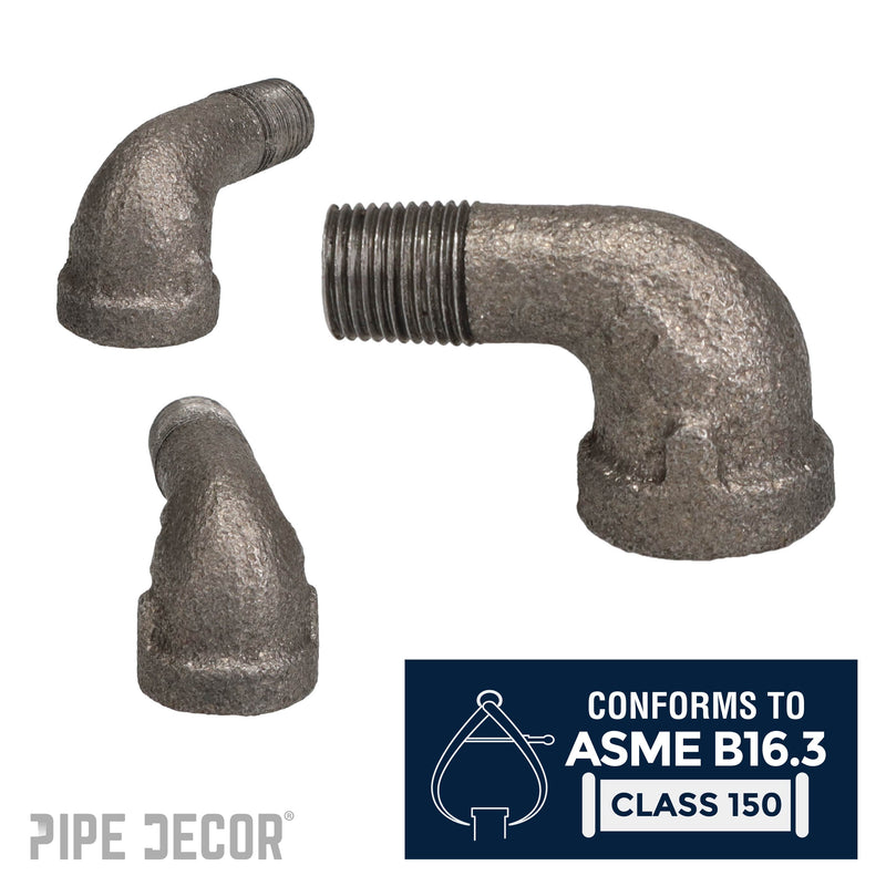 1/8 in. Black 90 Degree Street Elbow