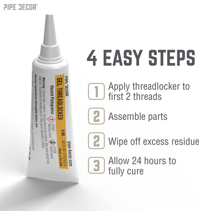 Threadlocker Gel Pipe Thread Sealant — PIPE DECOR