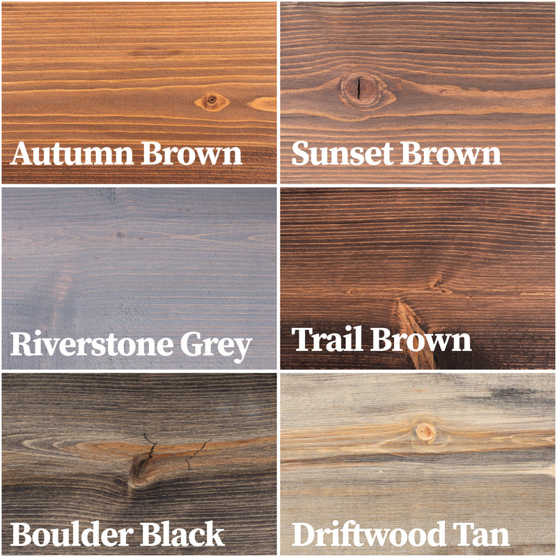 RESTORE Boulder Black 24 in. Shelves with Straight Brackets