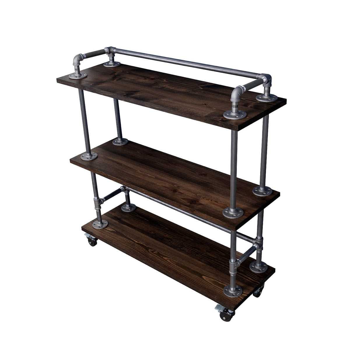 64 5 Tier Metal Book Shelf Black - Ore International