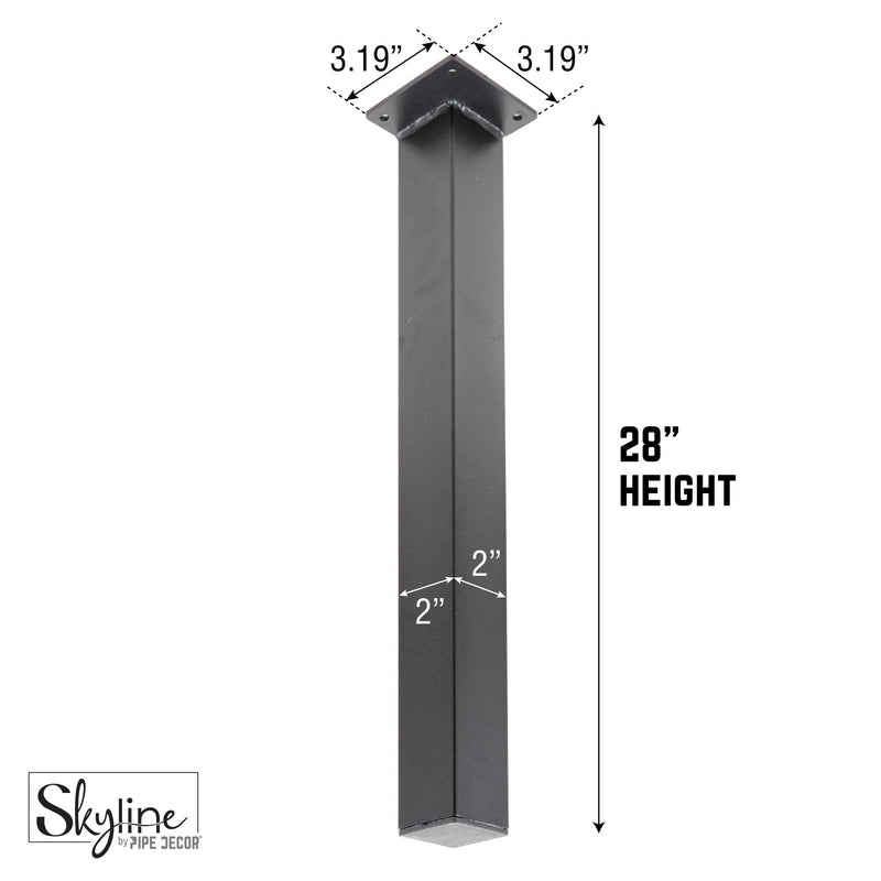 Pipe Decor Skyline Legs 28 in. Height