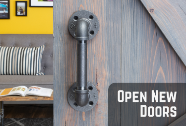 Open New Doors Our barn door handles are a perfect harmony of quality materials and on-trend design
