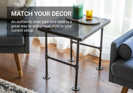 PipeDecor End Table Product Banner 2 Mobile Version