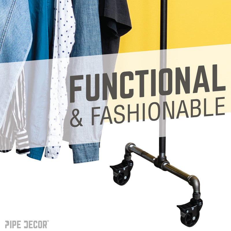 Ruedas giratorias para tubo de ½" con mecanismo de bloqueo (paquete de 4)