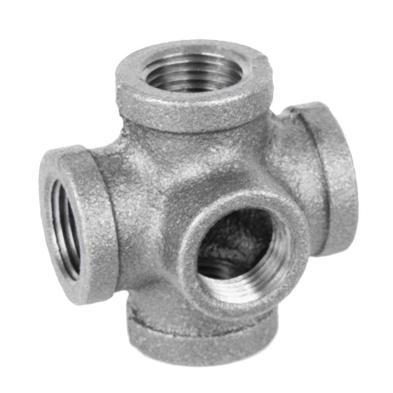 1/2 in. Black 5-Way Fitting