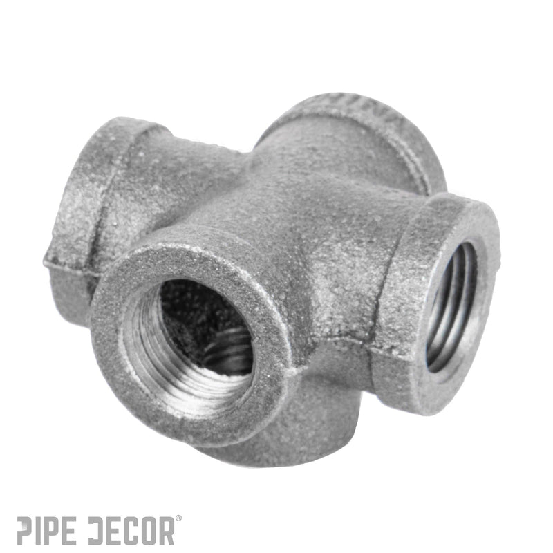 1/2 in. Black 5-Way Fitting