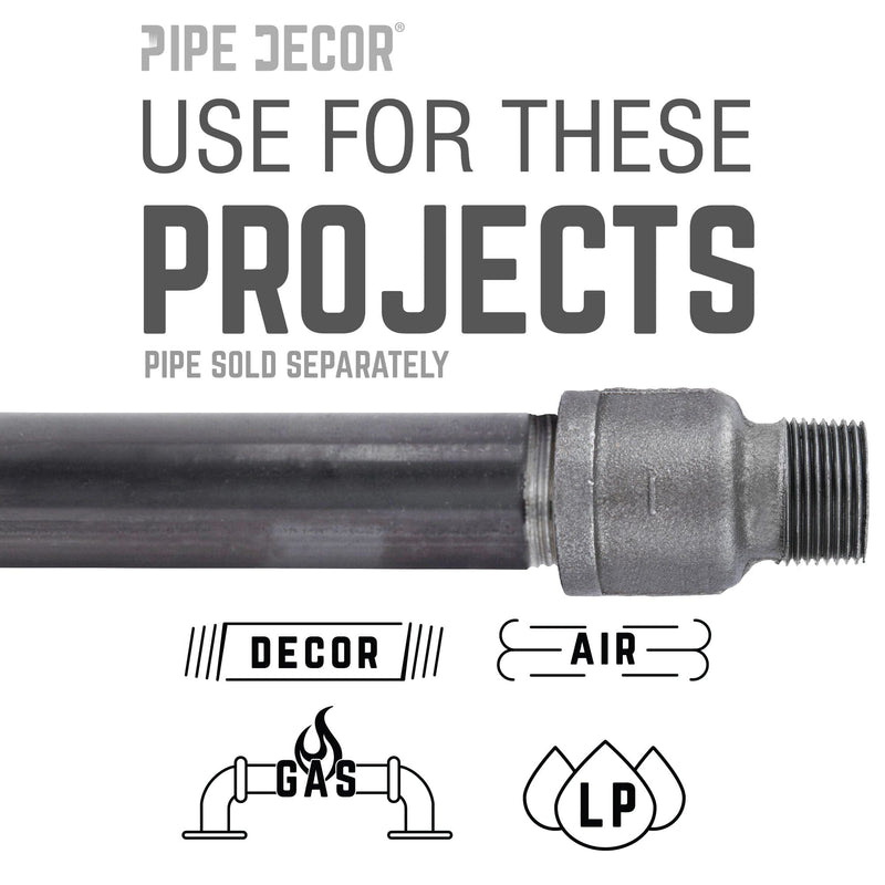 1 in. Black Extension Piece