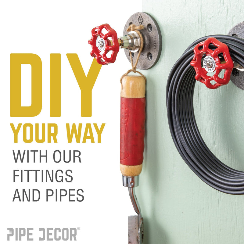 1/2 in. Black Floor Flange