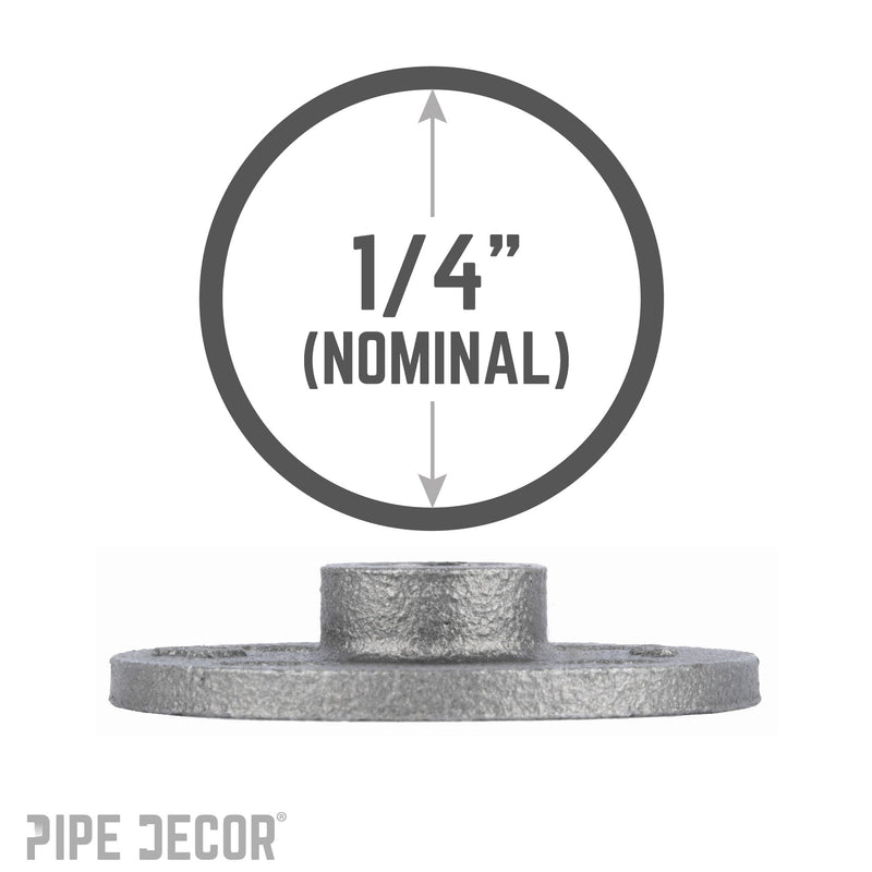 1/4 in. Black Floor Flange