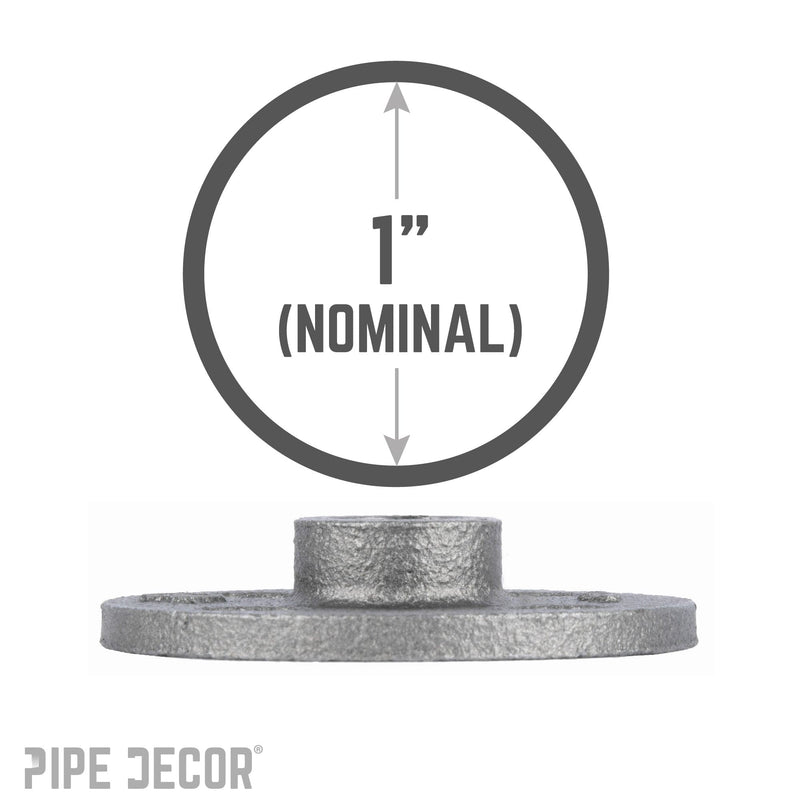 1 in. Black Floor Flange