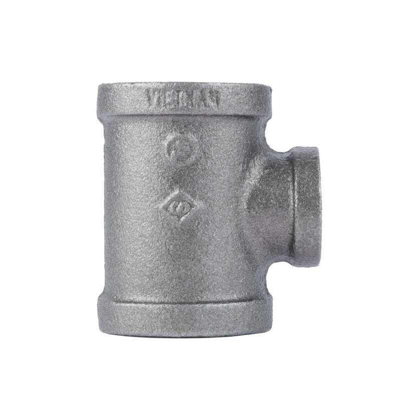 1 in. x 1 in. x 1/2 in. Black Reducing Tee