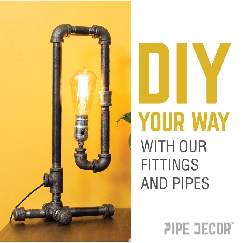 Raccord en T noir de 1 po x 1/2 po x 1 po