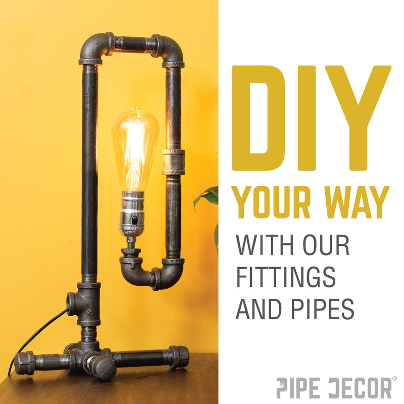 1 1/2 in. x 3/4 in. x 1 1/2 in. Black Reducing Tee