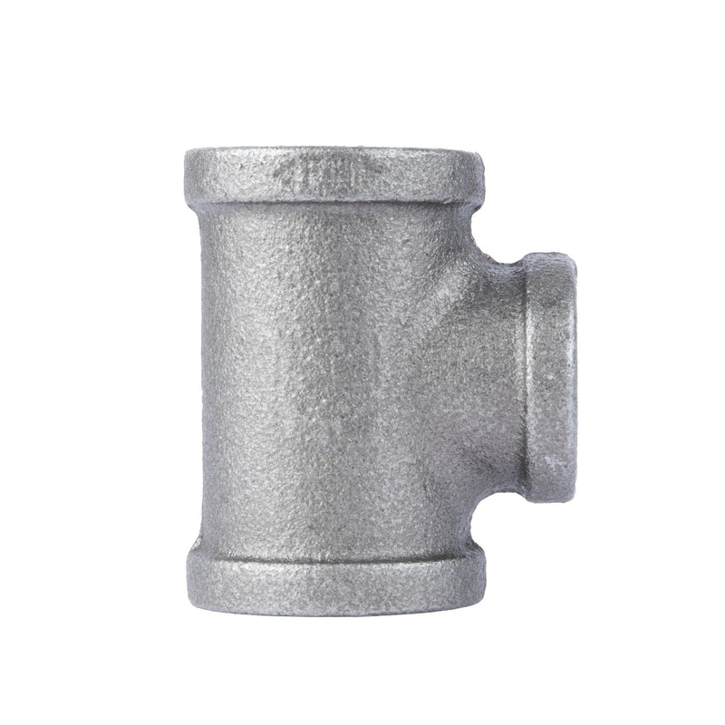Raccord en T noir de 1 po x 1 po x 3/4 po