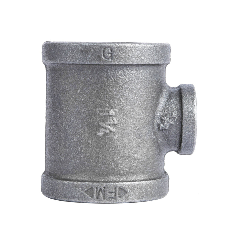 1 1/4 in. x 1 1/4 in. x 1/2 in. Black Reducing Tee