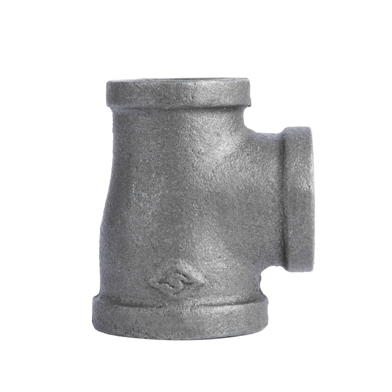 Raccord en T noir de 1 1/4 po x 1 po x 1 po