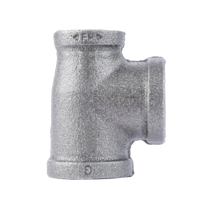 Raccord en T noir de 1 po x 3/4 po x 1 po