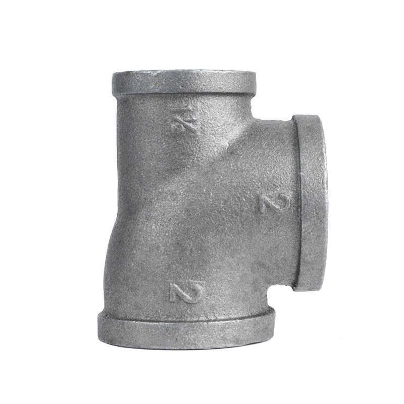 Raccord en T noir de 2 po x 1 1/2 po x 2 po