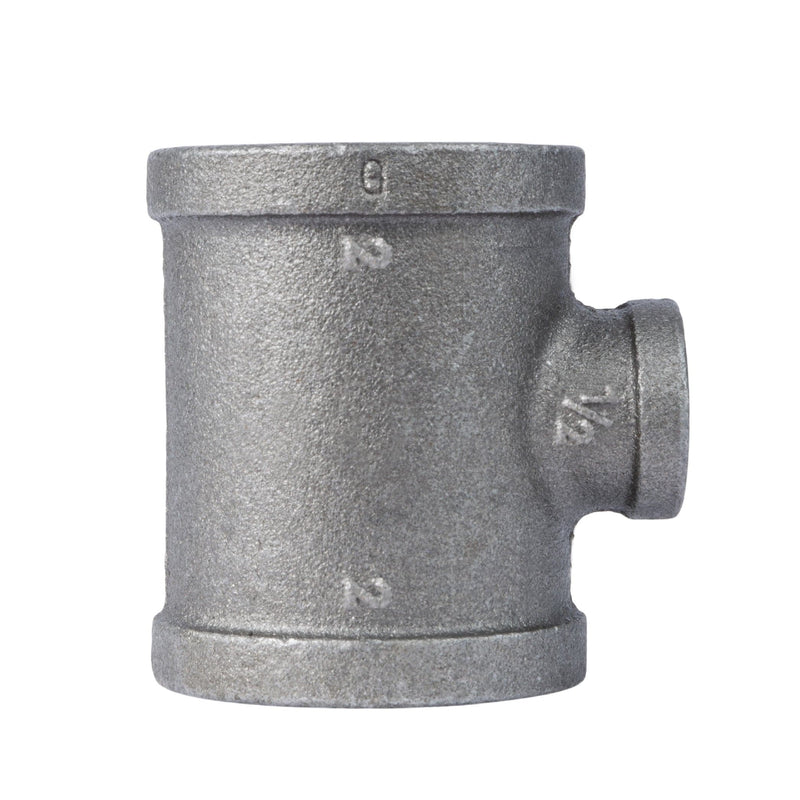 Tee reductora negra de 2 pulg. x 2 pulg. x 1 1/2 pulg.