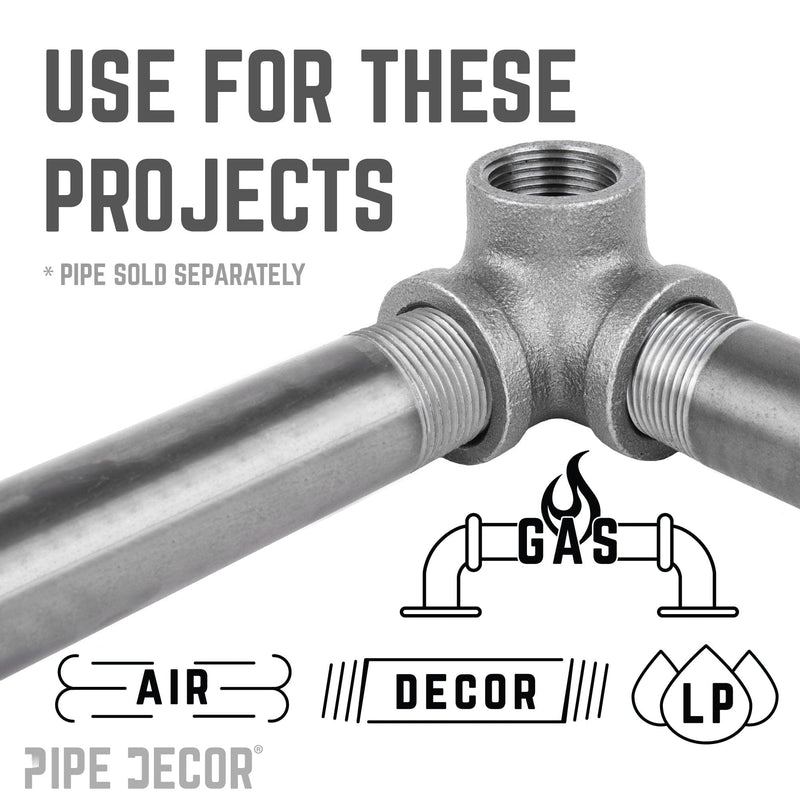 3/4 in. Black Side Outlet Elbow