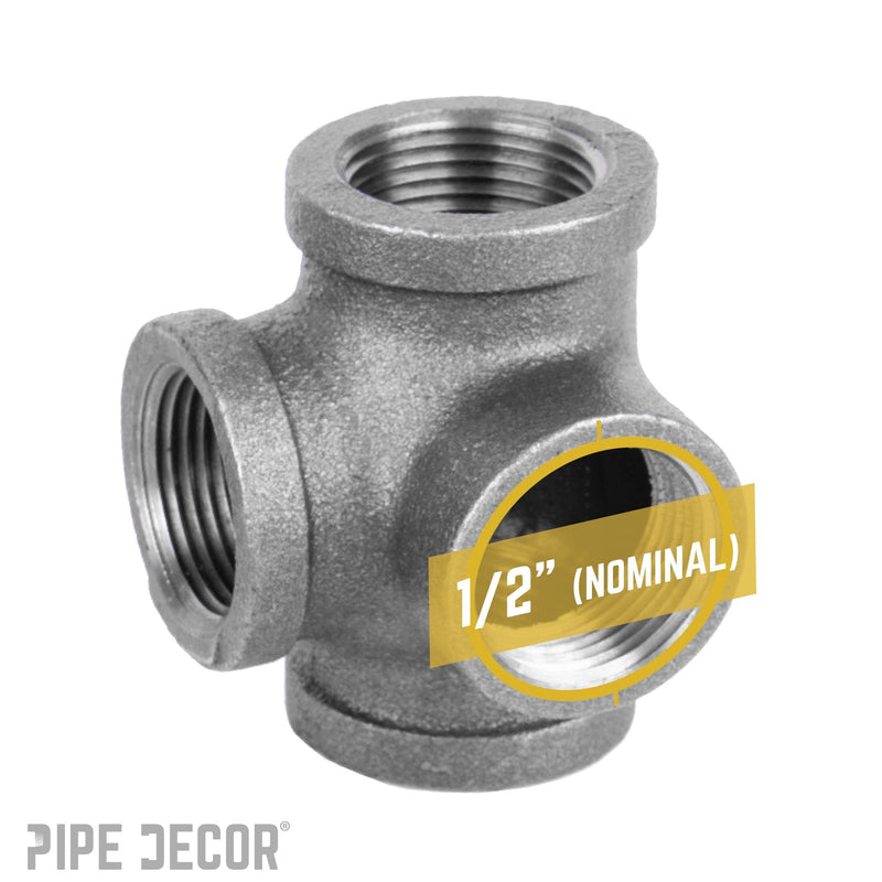 1/2 in. Black Side Outlet Tee