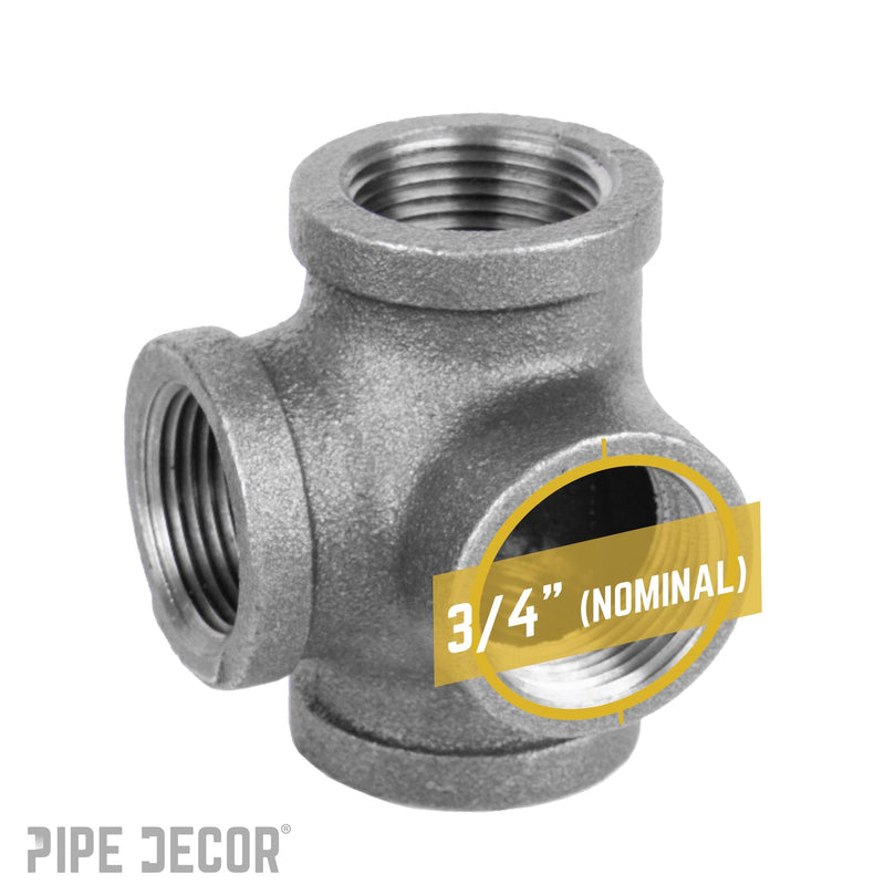 3/4 in. Black Side Outlet Tee