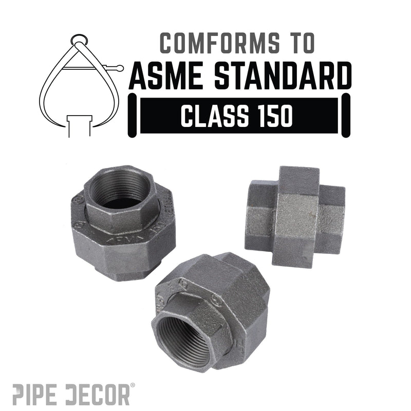 Union noire de 1 1/4 po